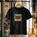 AUMRA Black T-Shirt with Premium Golden Logo
