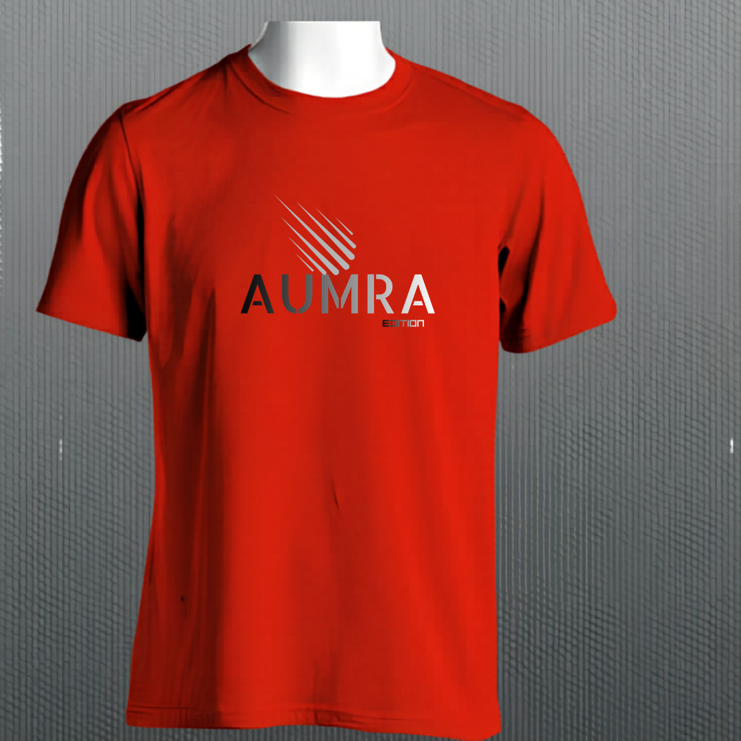 AUMRA Red Signature T-Shirt – Bold & Premium