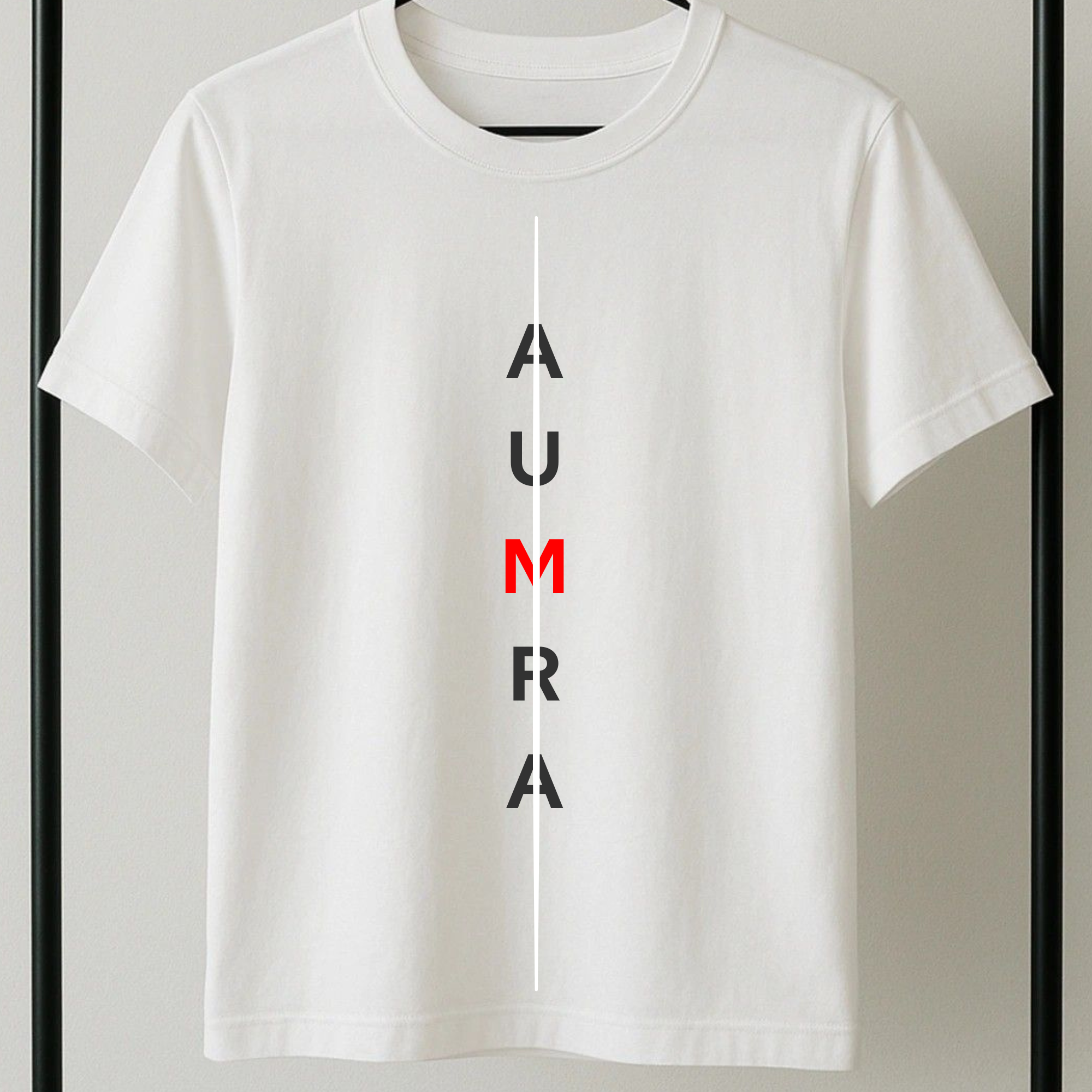 AUMRA Classic White T-Shirt – Premium Minimal Style